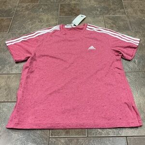Adidas Maternity Short Sleeve Pink Tee